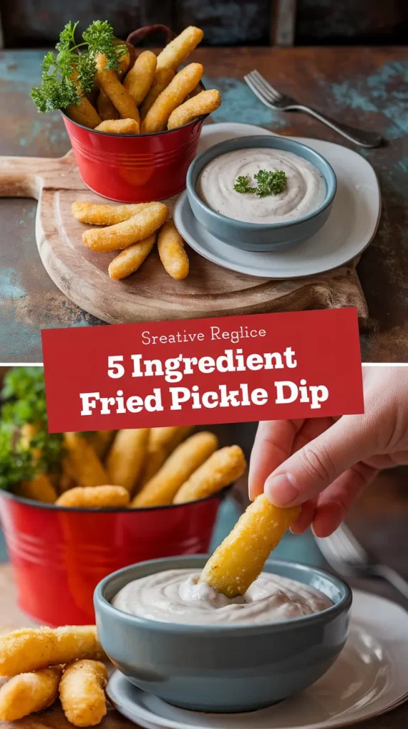 5 ingredient fried pickle dip OKK